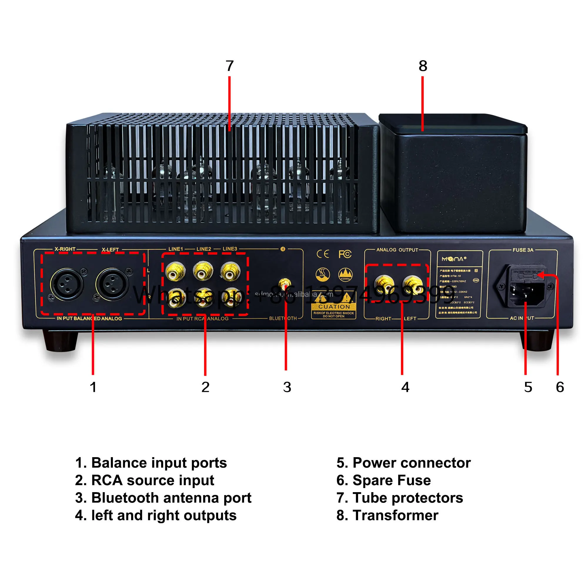 Classic HTM-10 Pure Preamplifier Home Amplifier 10 Electron Tubes 5.0 Enhanced Sound 220V