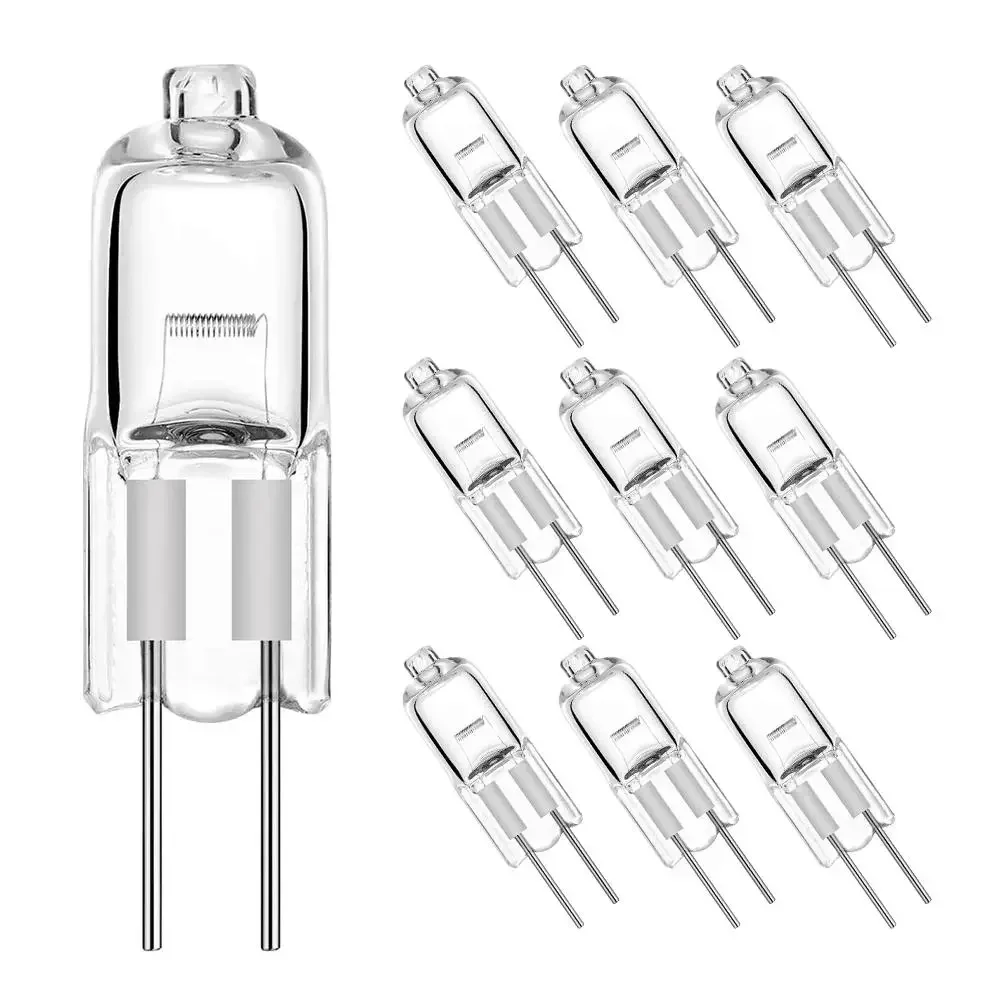 

10pcs G4 Halogen Bulb 12V 5W 10W 20W 35W 50W G4 Halogen Bulbs Light Globe Lot JC Bi-Pin LED Lamp Warm White Replace LED Lamp