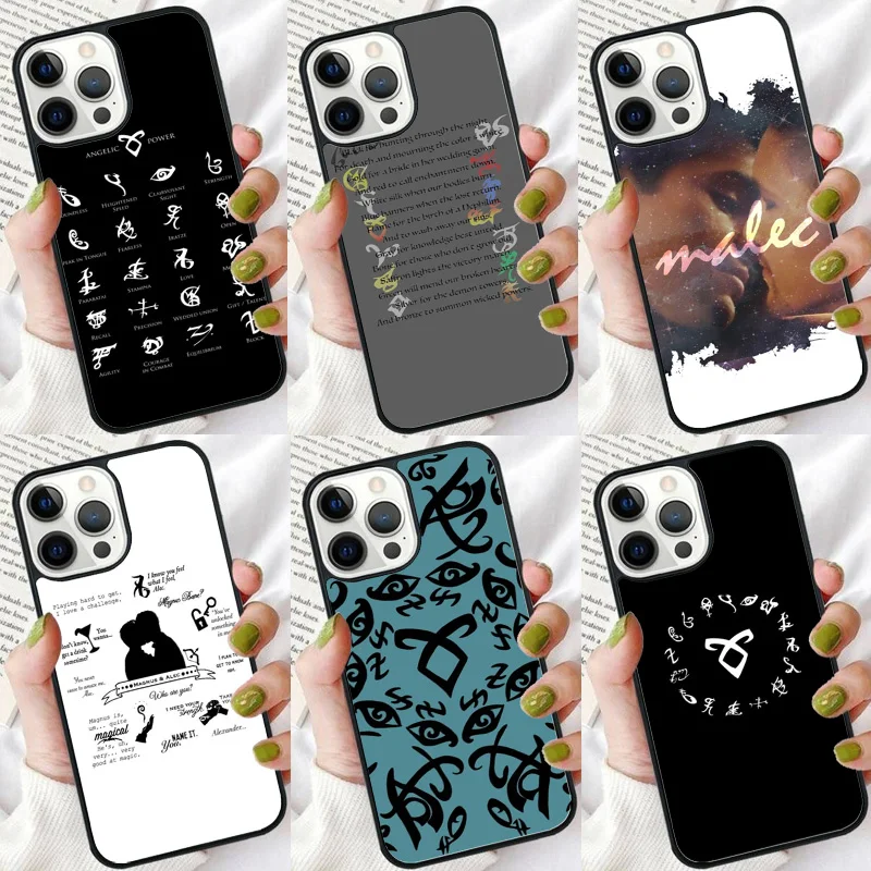 Чехол для телефона Shadowhunters Malec для iPhone 16 pro max 15 14 plus XR XS 11 12 13, мягкий бампер, чехол