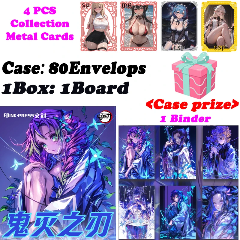 

Wholesale New INK•PRESS Demon Slayer Colored Paper Card Board Shinobu Anime Trading Mitsuri Tanjiro ACG CCG TCG Hobbies Gifts