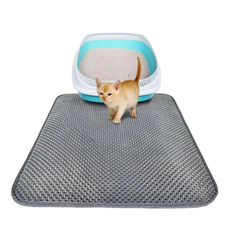 

Cat Litter Mat Double Layer Waterproof Urine Proof Trapping Mat Honeycomb Double Layer Trapping Litter Mat Design Rug Carpet