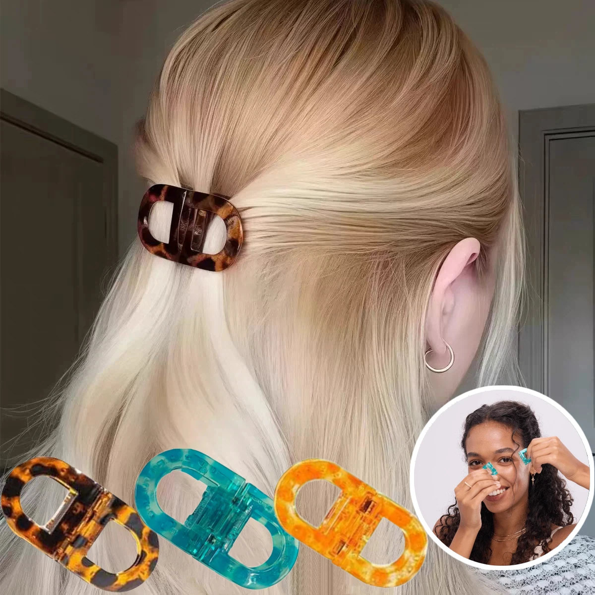 

Практичные магнитные зажимы для волос, профессиональные сегментированные зажимы для салонов, набор инструментов для укладки волос для женщин и девушек, аксессуары для волос