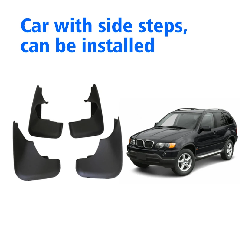 Front Rear 4pcs FOR BMW X5 E53 1999-2006 Mudguard Fender Mudflaps Guards Splash Mud Flap Car Accessories Auto Mudguards