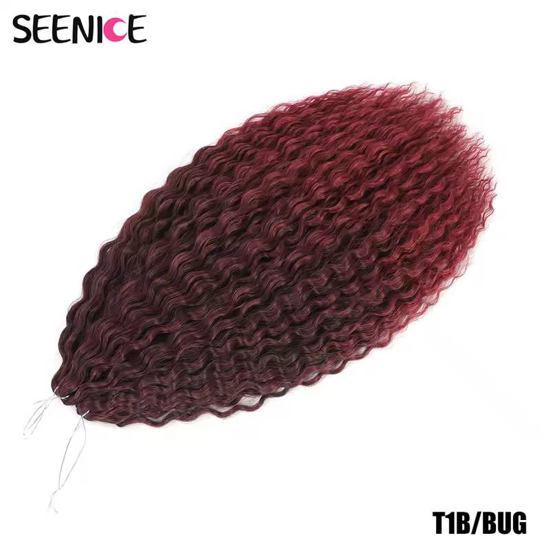 Ariel Curl Hair Water Wave Twist Crochet Hair Synthetic Crochet Braids Ombre Blonde Afro Curls Deep Wave Braiding Hair Extension - Image 33