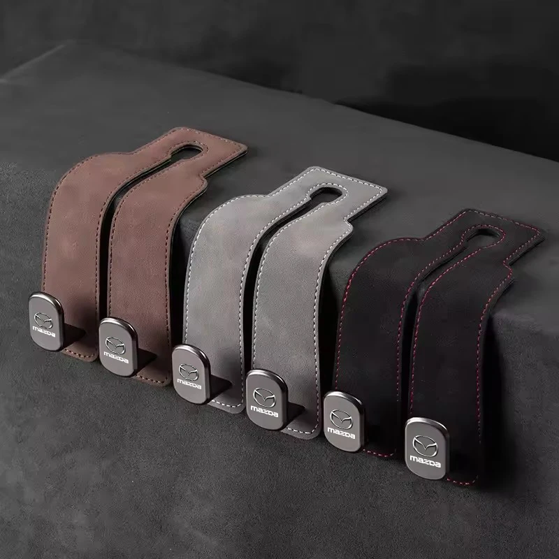 

Suede Double Hook Rear Seat Backrest Hook Car Interior Organizer Accessories For Mazda 6 Atenza Protege Cx9 Cx7 Cx5 Rx8 Rx7 Mx5