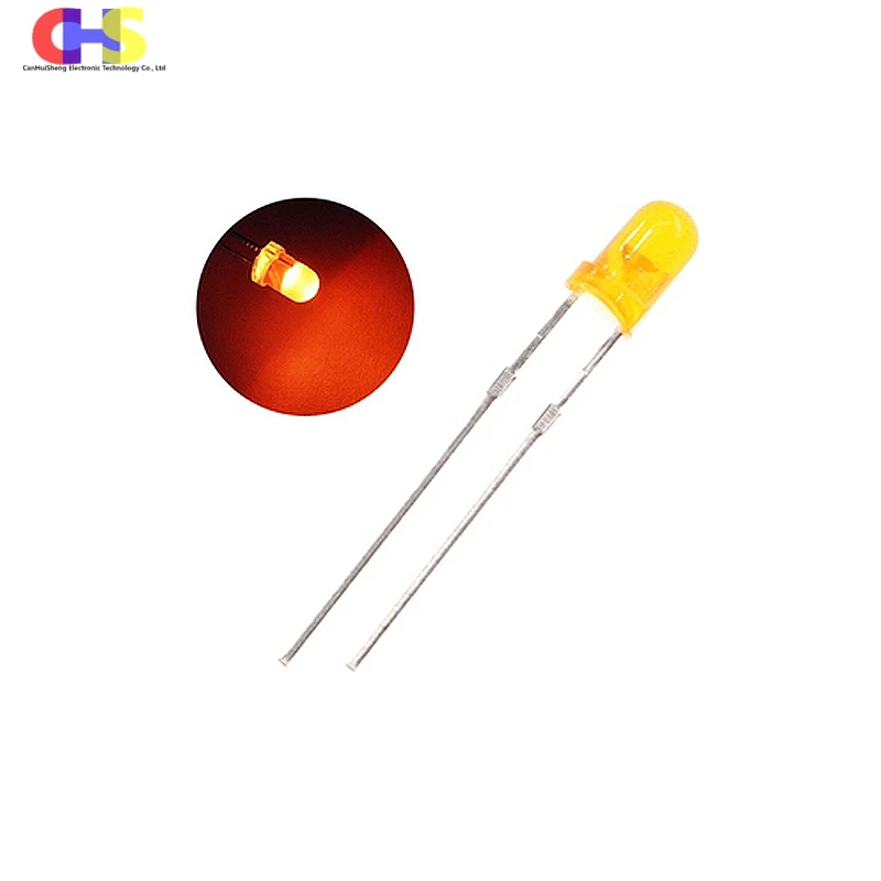 100pcs High-quality Super Bright Round 3mm LED Red Blue Pink Green White Yellow Orange Purple F3 Light Emitting Diode