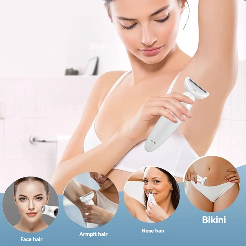 A98G-電気脱毛装置レディシェーバー脱毛器無痛トリマーかみそり顔鼻脚脇の下脱毛装置
