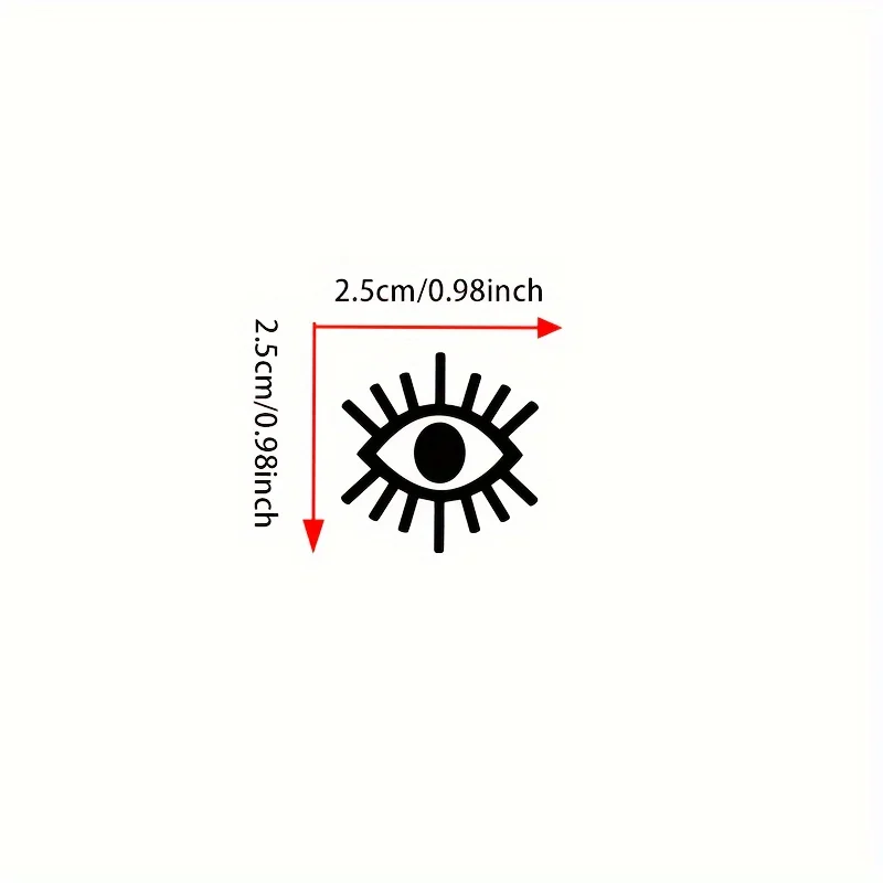 2PCS Evil Eye Sticker Car Rearview Mirror Vinyl Decal Auto Modification Decoration Protection Talisman