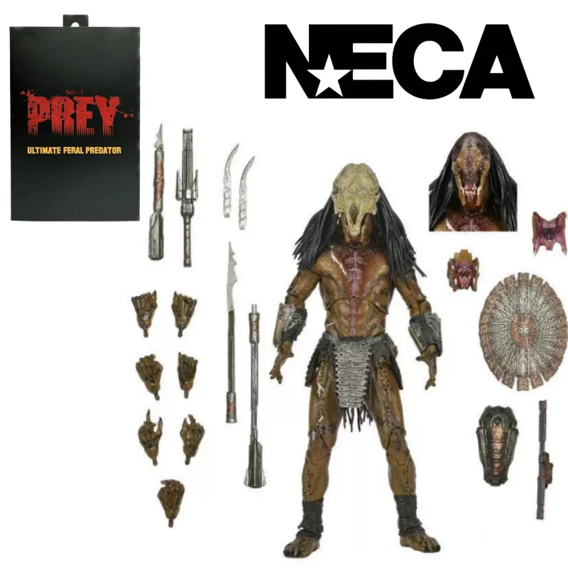 

Original NECA 51725 Predator Prey Ultimate Feral Predator 7 Inch Action Figure Collection Model Toy Christmas Gift