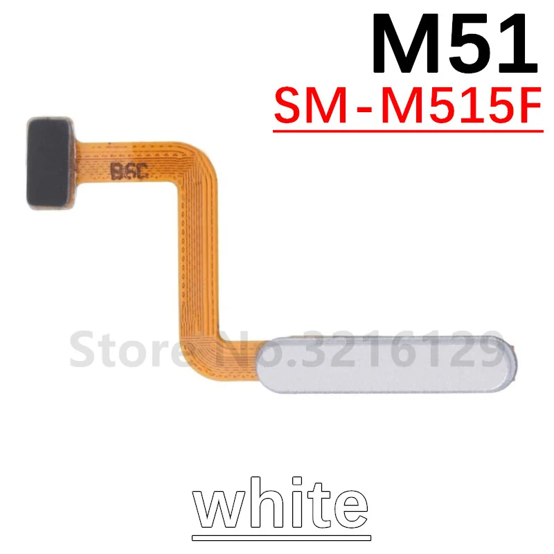 Power Home Button Menu Return Key Fingerprint Touch ID Recognition Sensor Flex Cable For Samsung M51 M52 M53 M54 M62 5G