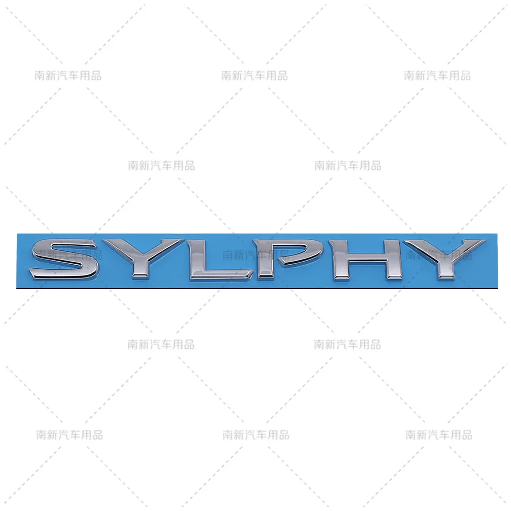ABS Stereo SYLPHY Logo Sticker Fit Nissan Sylphy Side Fender Rear Boot Styling Decor Waterproof Auto Mod Badge Accessories