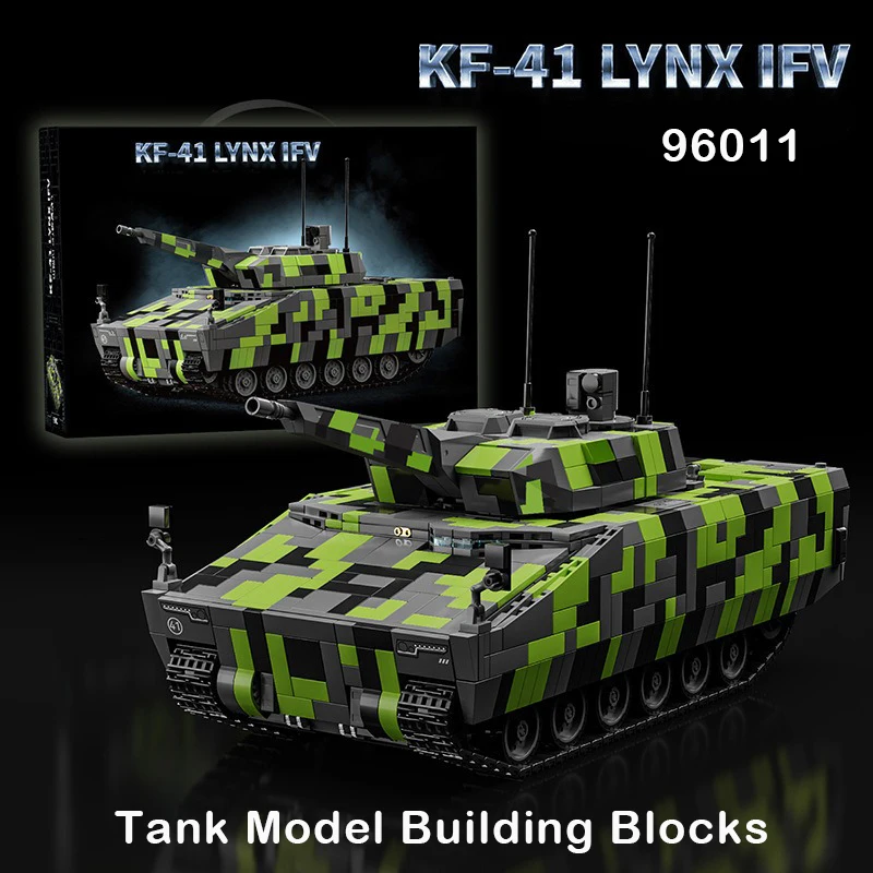 Blocs de construction de modèle de réservoir de Simulation, véhicule de combat d'infanterie militaire moderne, assemblage de Puzzle, briques techniques MOC, jouets 96011