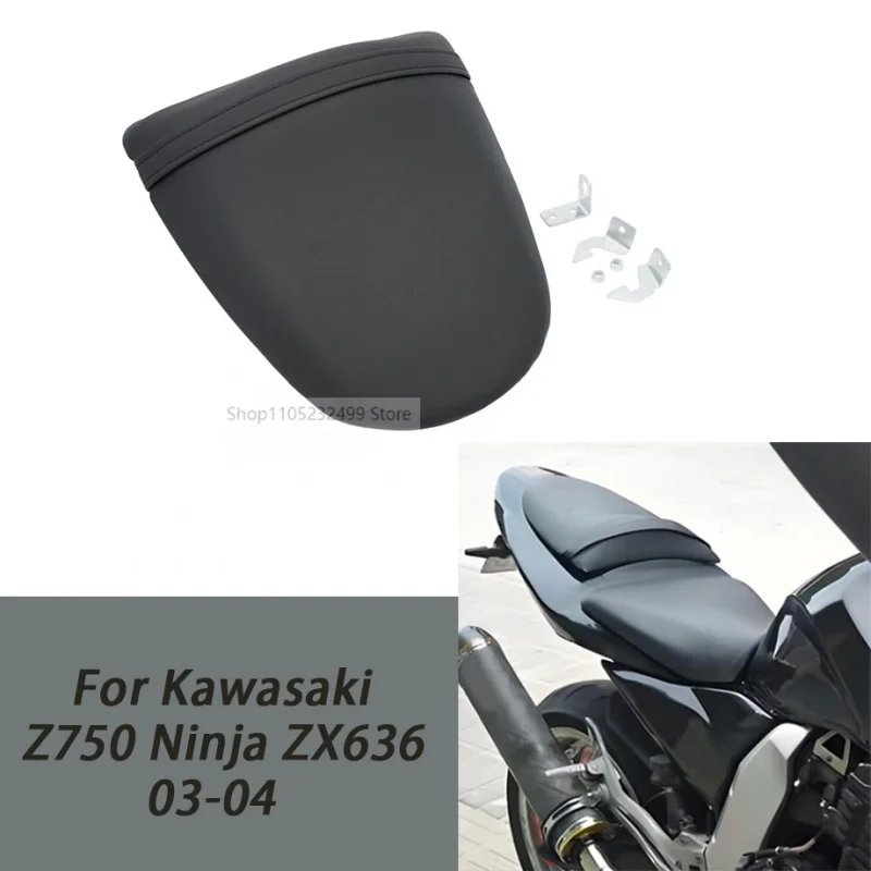 Для Kawasaki Z750 Z 750 Ninja ZX6R ZX636 2003 2004 Z1000 2003 2004 2005 2006, заднее пассажирское сиденье для мотоцикла, седло