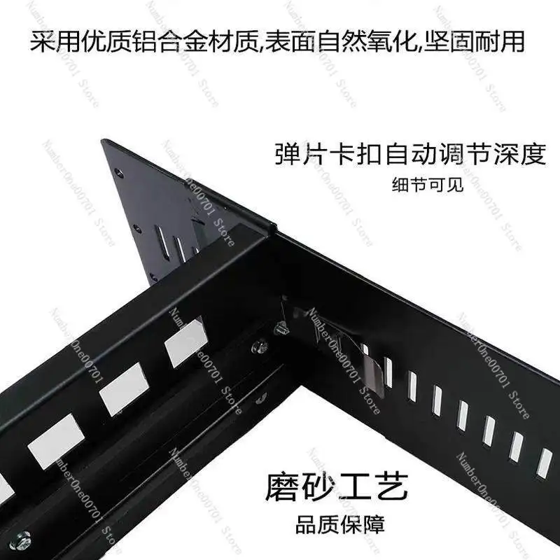 DIN35mm Industrial Mounting Rail, 35mm Standard Guide Rail for 19 Inch Server Cabinet Equipment Installation