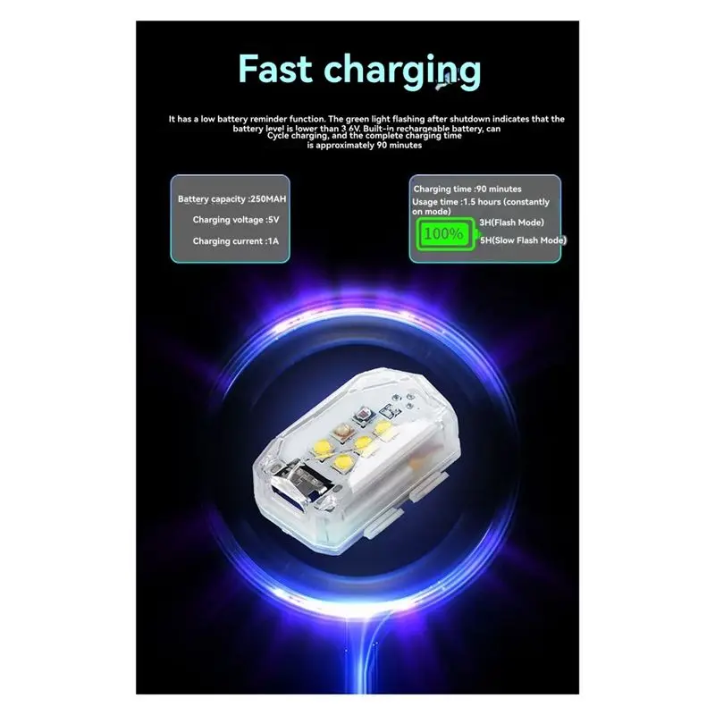 Y44A For DJI Drone LED Night Light Long-Range Searchlight Anti-Collision Strobe Flight Fill Light for Enhanced Safety