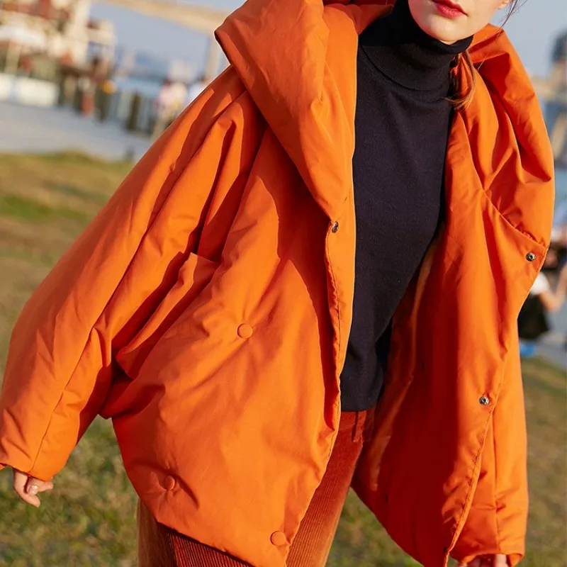 Italian Designer High-end -type Down Jacket New High Cashmere Thickened Warm Women's Winter Coat