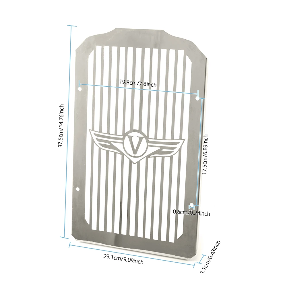 

DUILU Motorcycle Parts Steel Radiator Cover Bezel Grille Guard Protector For KAWASAKI Vulcan 900 VN900 Classic LT Custom 06-19