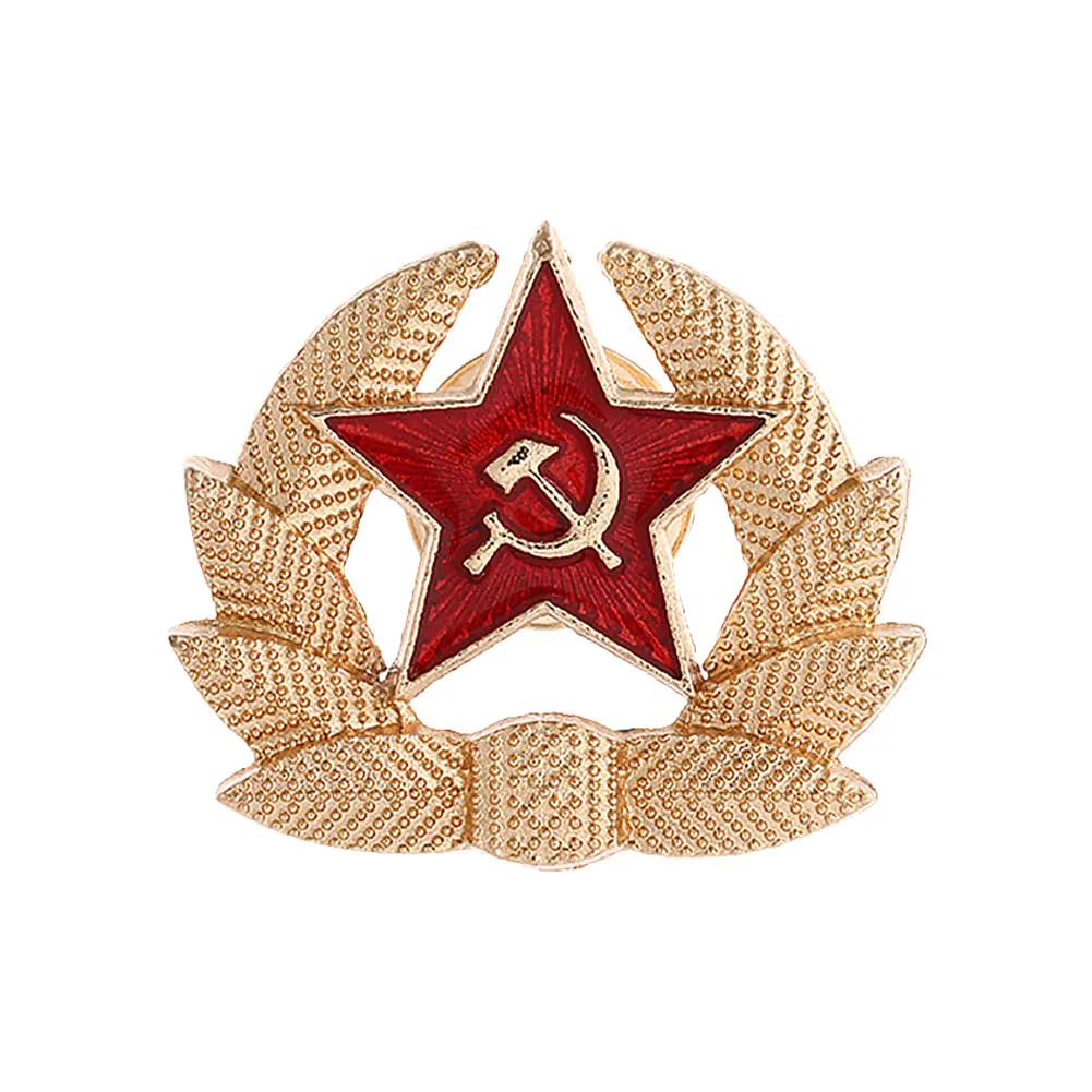 CCCP USSR Flag Brooch Buckle Former Soviet Union Lapel Pin Badge Clothes Decor