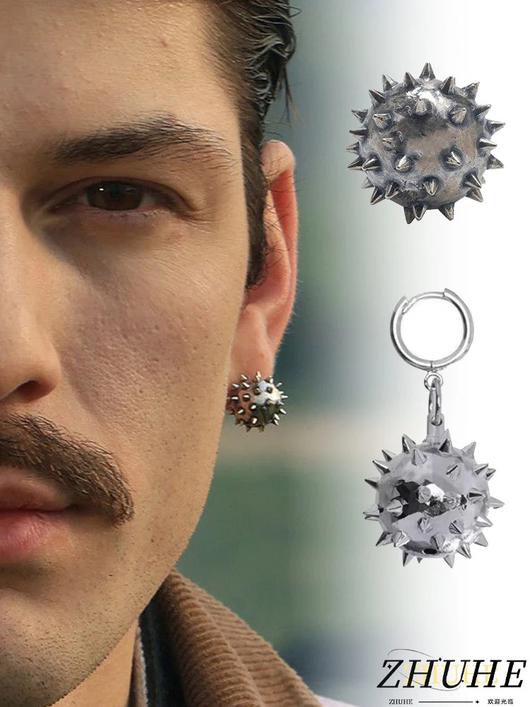 

Meteor Hammer Stud Earrings In Cyberpunk Style Are Perfect For Men's And Women's Jewelry Accessories And Party Gifts