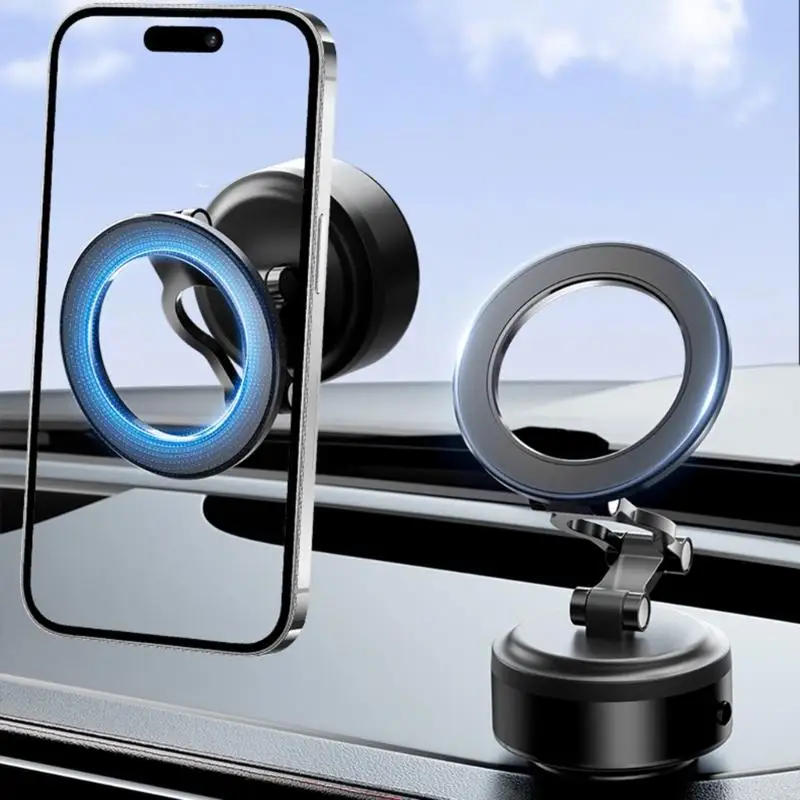 

Портативный защитный магнитный автомобильный телефон держатель кронштейна с вакуумным всасыванием для навигационного