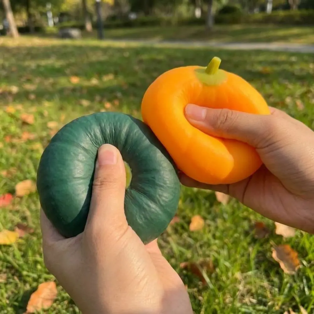 Realistic Simulation Pumpkin Squishy Sensory Design TPR Material Slow Rebound Pumpkin Non-toxic Skin-friendly