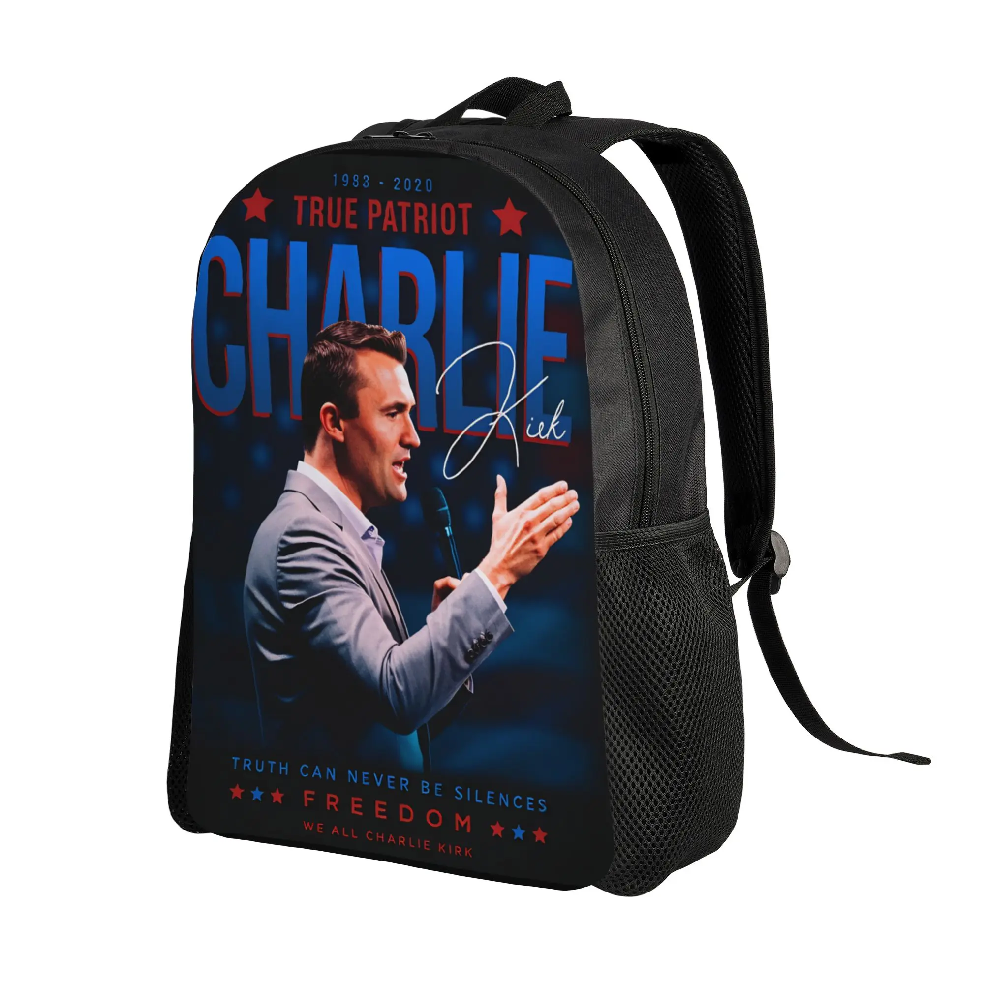 Rest in Peace Charlie Kirk Legends Backpack  Pretty Backpacks Unisex Sport Print High School Bags Colorful Rucksack