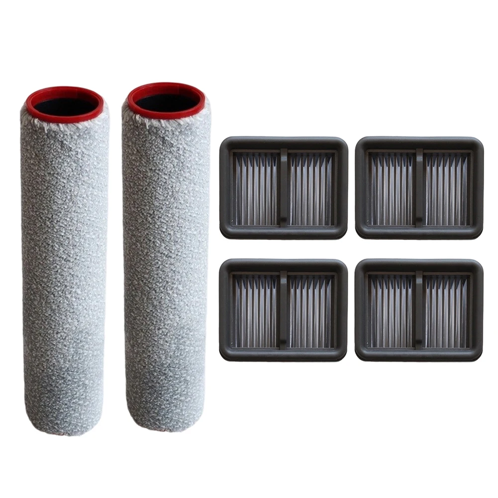 Roller Brush & HEPA Filter Set For Dreame H15 Pro/H15 Mix/H12 Pro FlexReach Roller Hepa Filter Accessories Compatible For