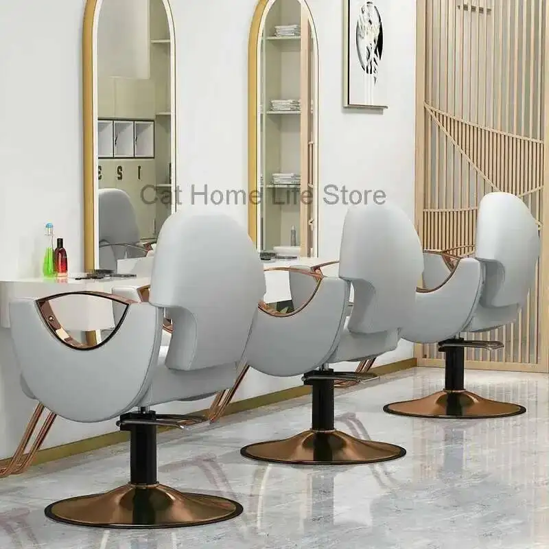 كرسي مريح احترافي كراسي عتيقة كراسي حلاق بذراعين غرض صالون تجميل هيدروليكي مستحضرات تجميل سبا شامبو قابل للتعديل