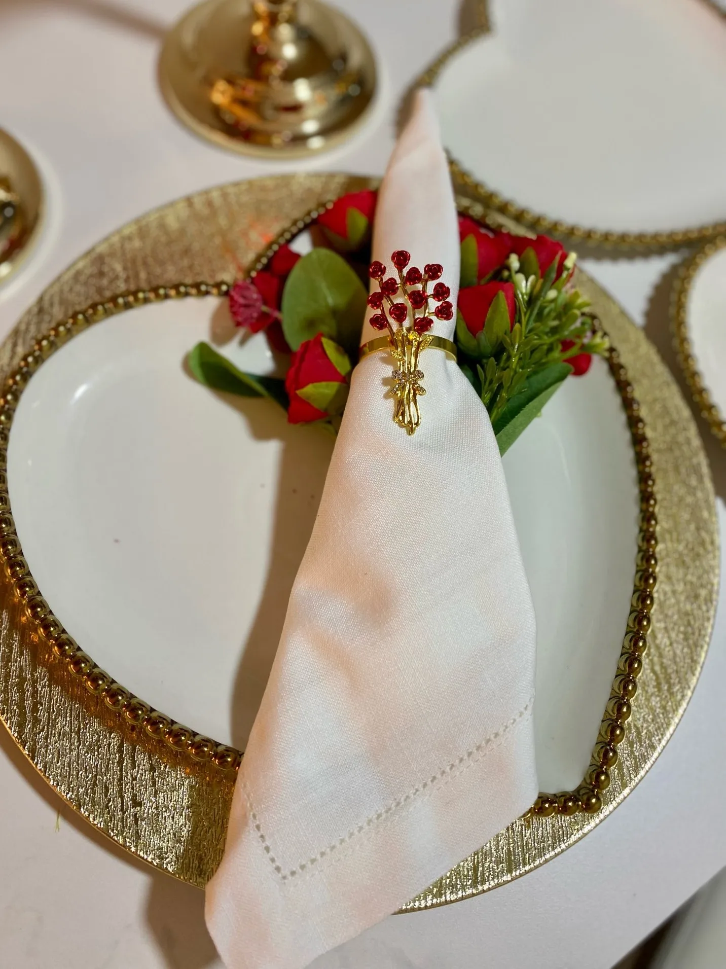 10 PCS Pure Cotton Napkins Suitable for Weddings Western Restaurant Home Use
