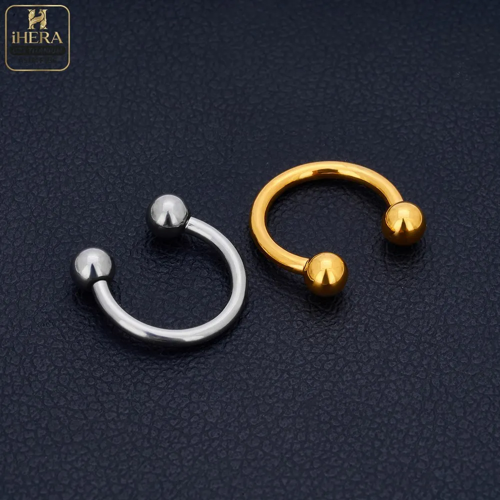 1/5PC G23 Titanium Nose Rings Piercings Lip Eyebrow Ear Septum Helix Cartilage Septum Body Jewelry Piercing Labret Nariz C Rod