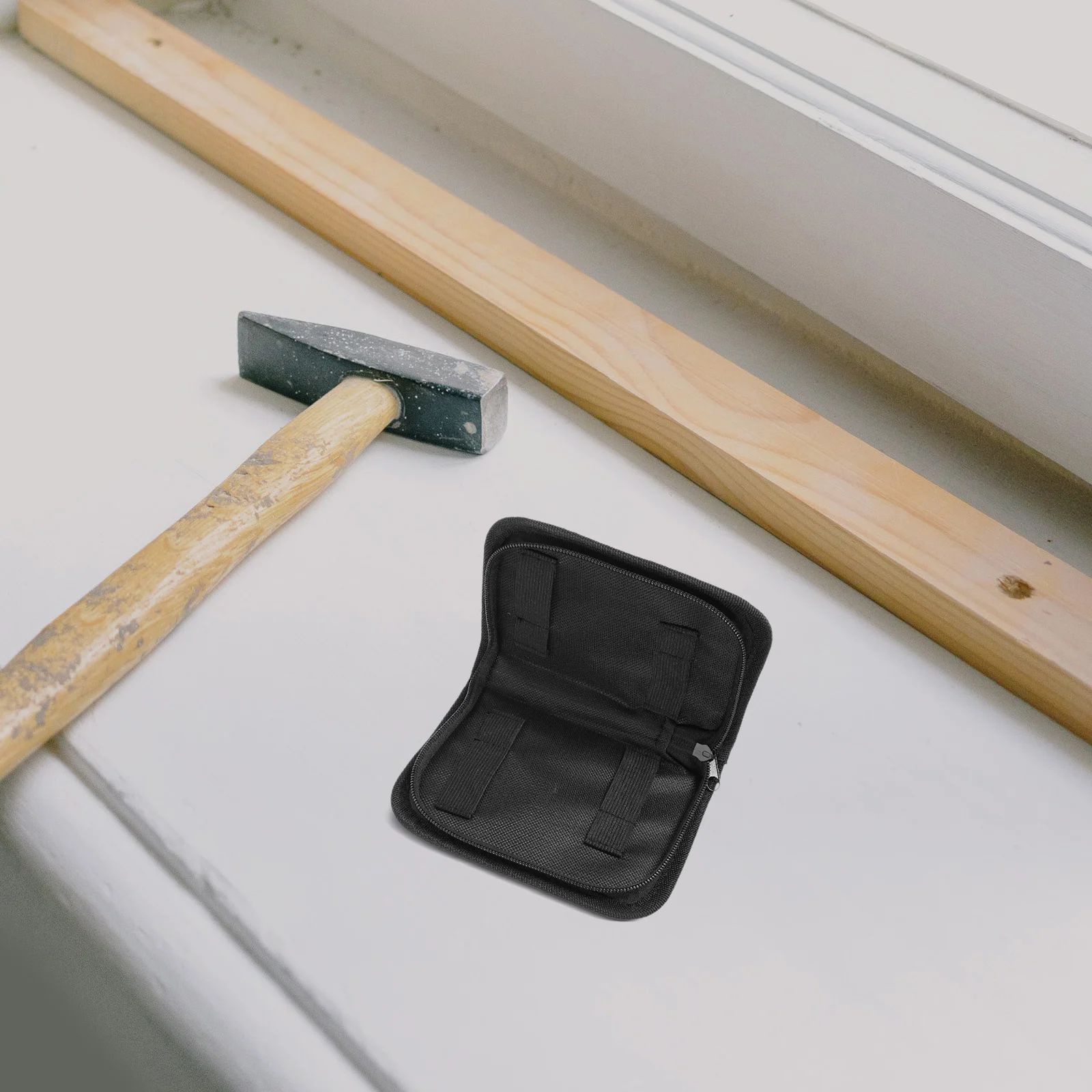 

Small Tool Pouch Oxford Cloth Zipper Bag Organizer for Electrician Craftsmen Technicians Portable Durable Storage