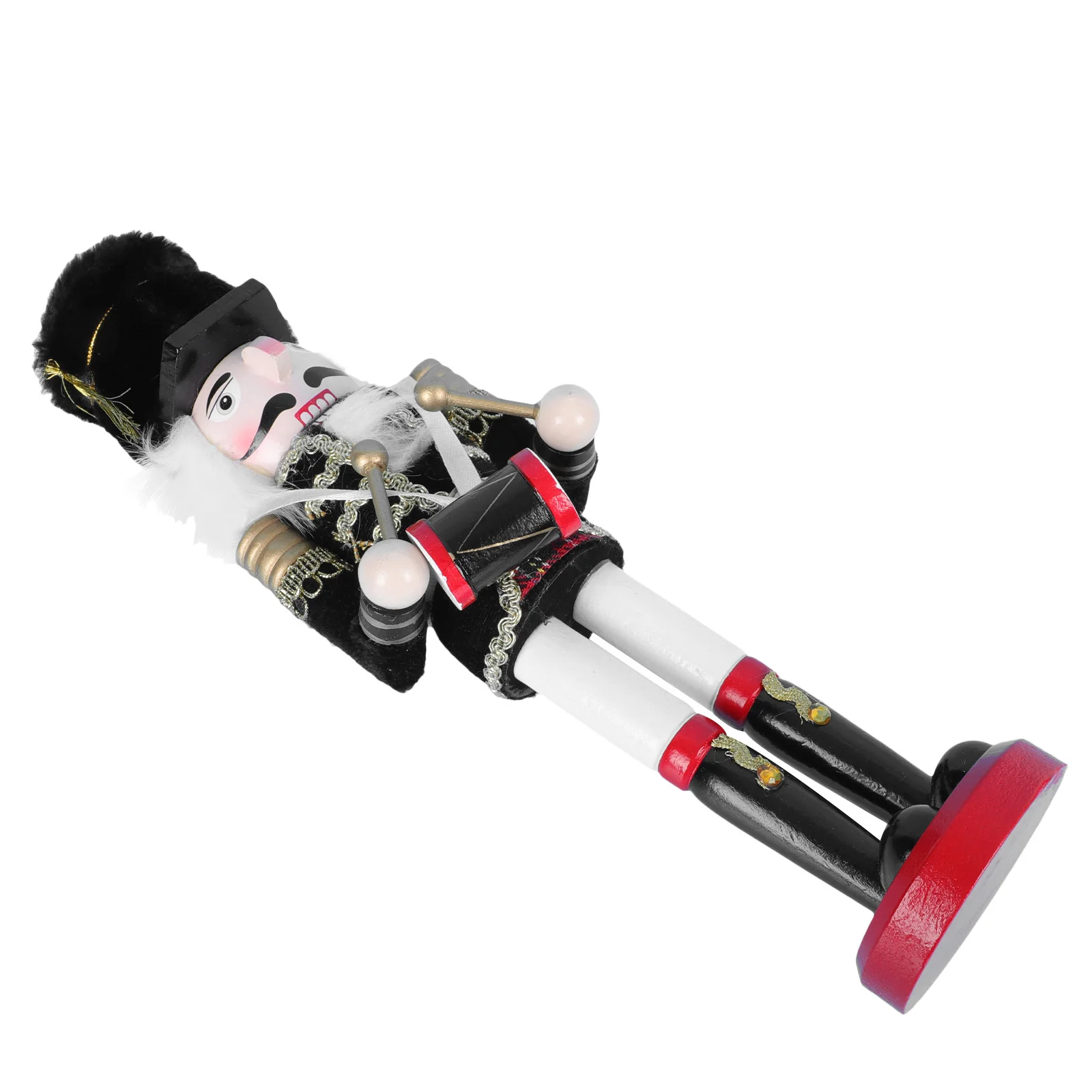 

1Pcs Christmas Nutcracker Wooden Puppet Ornament Elegant Painted Design Desktop Celebration Decor Warm Festival Atmosphere