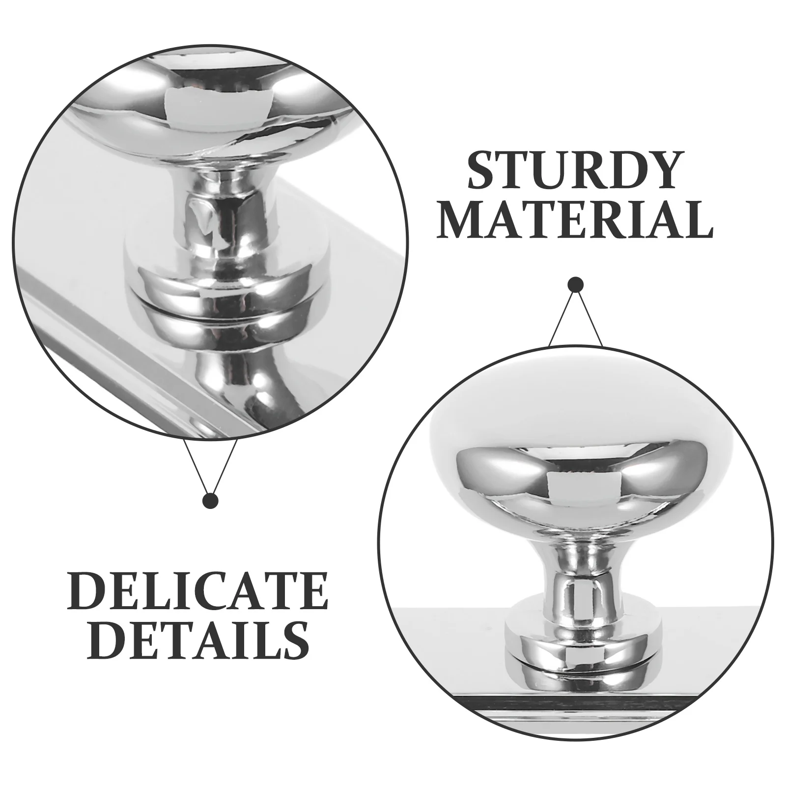 Cabinet Pull Handle Zinc Alloy Single Hole Drawer Pull Vintage Metal Knob For Kitchen Wardrobe Furniture Silver Cupboard
