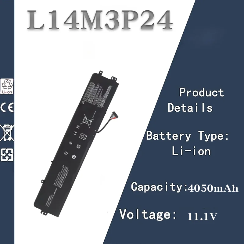 

11.1V 4050mAh Laptop Battery Replacement for Lenovo Savior | Compatible with R720 / E520 / Y520-15IKB L16M3P24 L14S3P24 Laptops