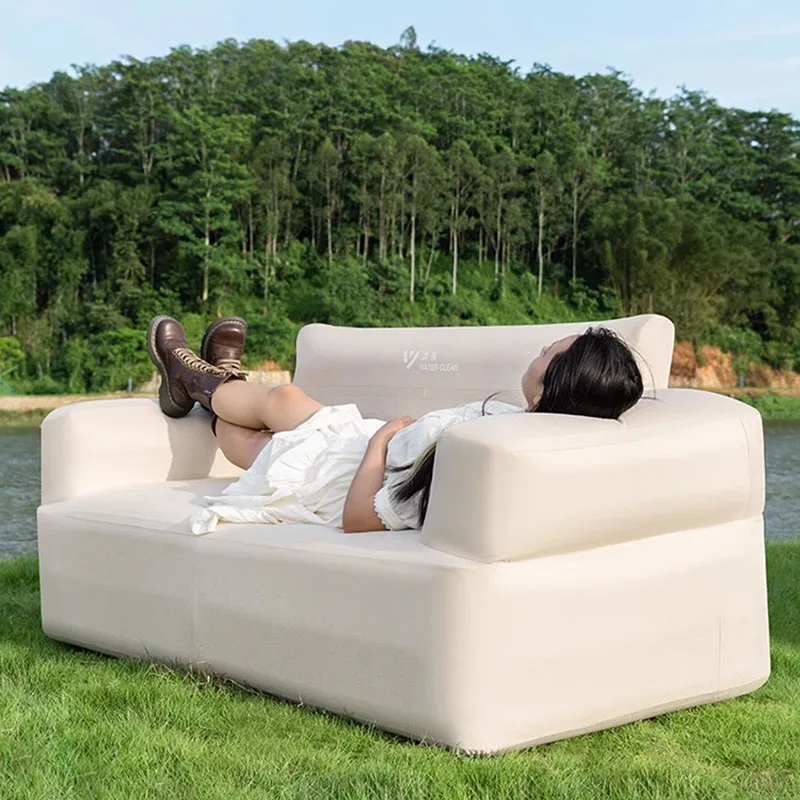 Designer inflável Love Seat, Sofás Da Sala De Estar, reclinável preguiçoso, Sofás De Salão De Luxo, Muebles De Jardim Relaxante, Mobília De Exterior