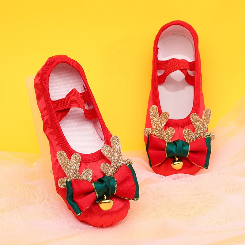 

Dance Shoes for Women Christmas Red Ballet Shoes Ballet Flats Ballerinas Women's Shoes Ballet Accessories Ladies Shoes on Offer