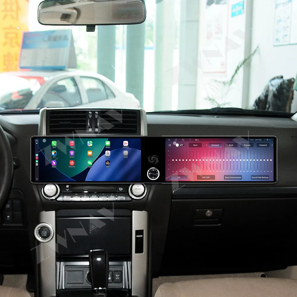 Android 13 Car Radio Carplay Dual 12.3 inch Touch Screen For Toyota Prado RAV4 Cruiser 2007-2025 GPS Navigation Androidauto