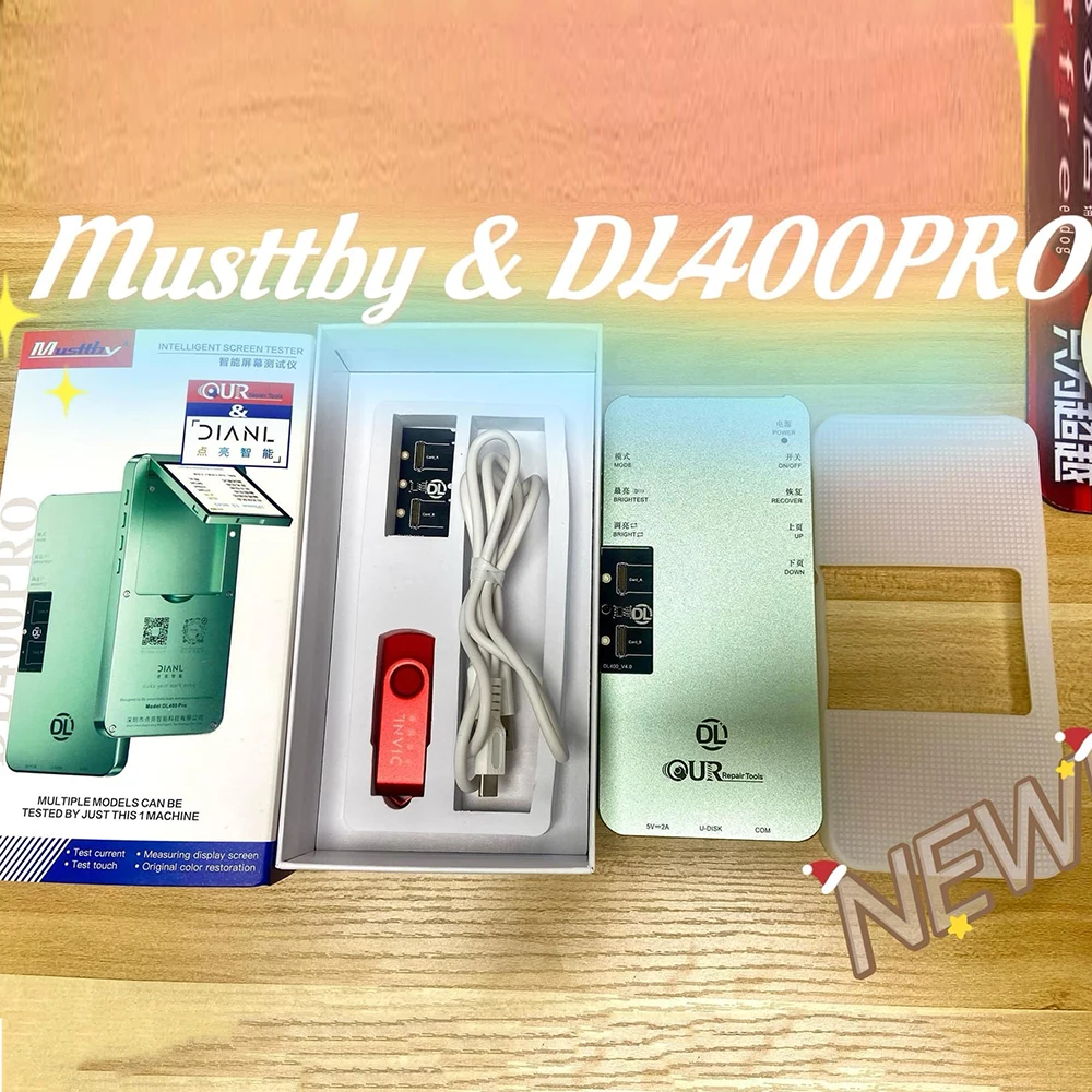 Musttby DL400 Pro LCD Screen Tester For iPhone 15 14 13 pro max12Pro max 11 XS 8 For Samsung Touch Display Function Test Tool