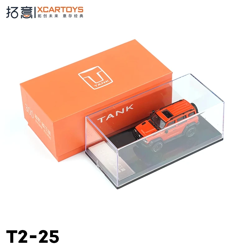 

XCARTOYS 1:64 Tank 300 Ranger Edition Orange Crystal Box Edition из сплава, литые под давлением модели автомобилей, коллекция моделей, подарки для энтузиастов