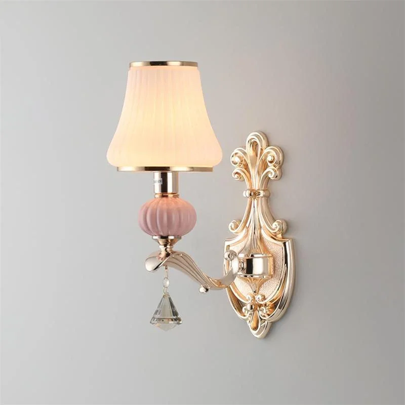 BERTH  Luxury Crystal Wall Lamp European Living Room Bedroom Bedside Lamp Background Wall Corridor Villa Hotel Lighting image 4