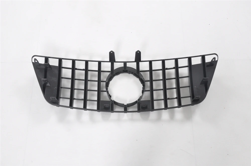 GT Grill Upper Grille For Mercedes Benz ML Class W164 2009-2011 ML350 ML450 ML500 ML550 Silver/Black Front Bumper Hood Mesh Grid