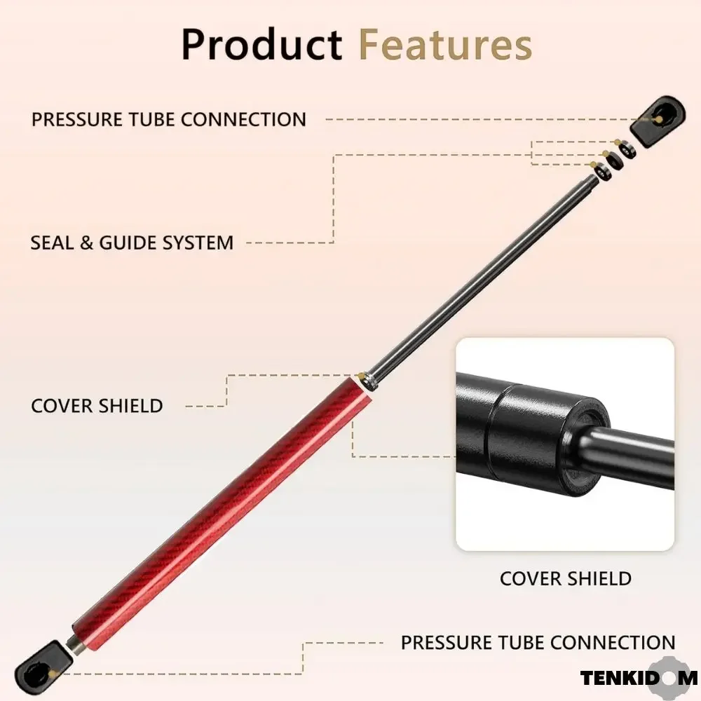 Front Hood Struts for Trumpchi M6 2018-present Shock Lift Supports Bonnet Gas Dampers Springs No-Drill