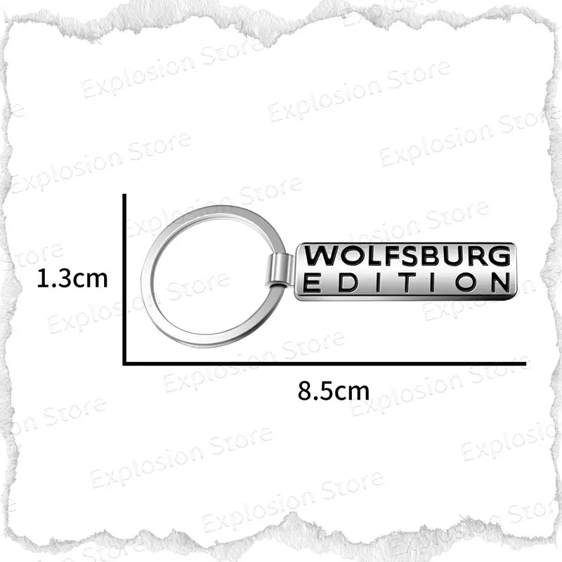 Car Key Chains Keyring Wolfsburg Edition Logo Pendant Metal Keychain Holder For VW Golf Polo Tiguan Passat TDI Beetle Jetta