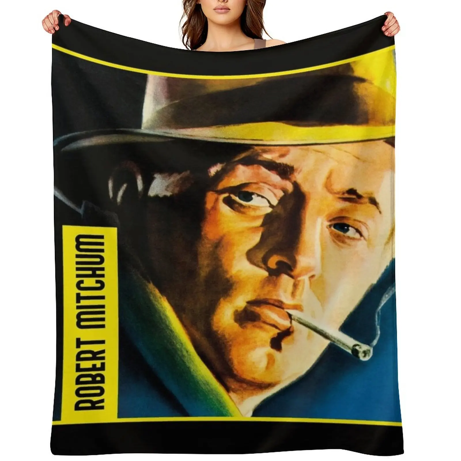 

Robert Mitchum Throw Blanket Hairys bed plaid Cute Sofa Blankets
