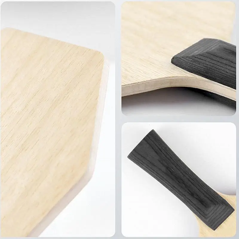 Placa Base de palo de tenis de mesa, suelo de palo de tenis de mesa hexagonal, Base de raqueta de tenis de mesa de madera de 5 capas para atletas, mesa para principiantes