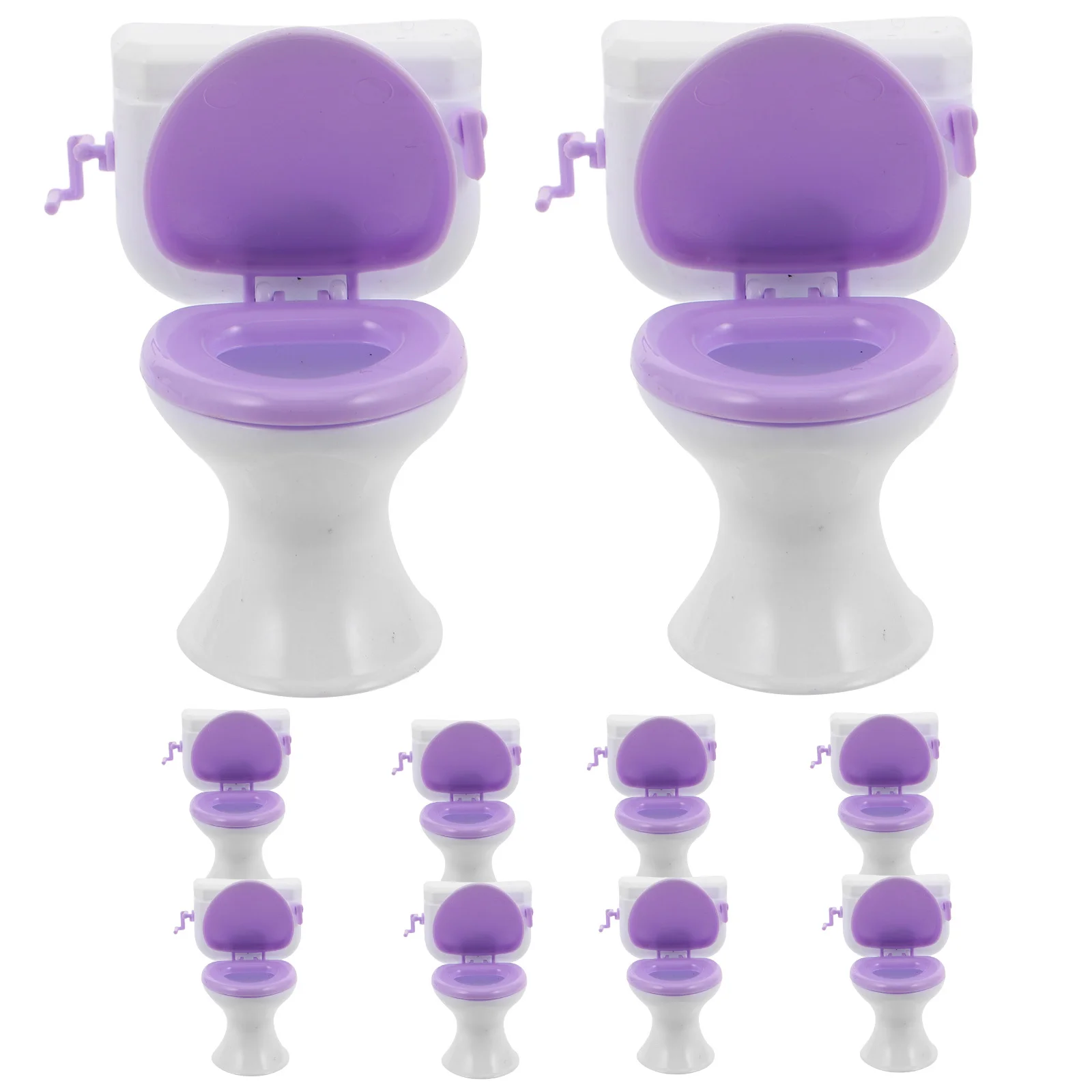 

10 шт. кукольный домик, украшение для туалета, имитация мебели для ванной комнаты, аксессуары, игрушка, миниатюрный пластик