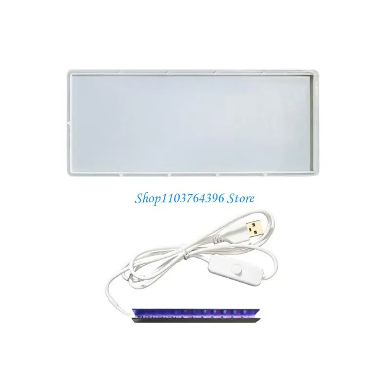 قوالب سيليكون مربعة لمصباح ليلي USB DIY مكتب صنع قالب تزيين المنزل