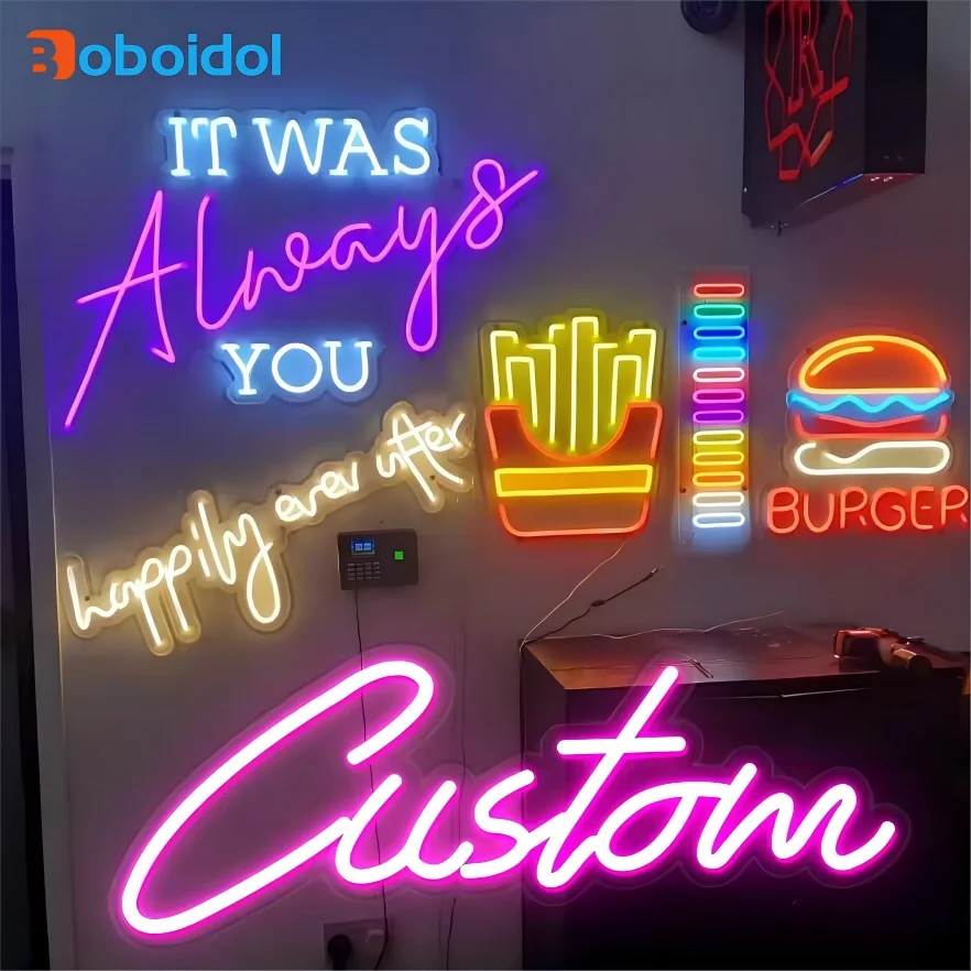 

STLF Customized Neon Sign Dropshipping Fast Delivery Neon Sign Custom Wedding Happy Birthday Letter Light Custom Led Neon Sign l