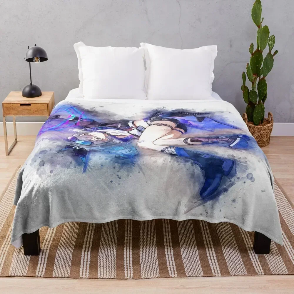 

Silver Wolf - Honkai Star Rail (Watercolor) Throw Blanket Reusable Durable Soft Blanket for All Seasons