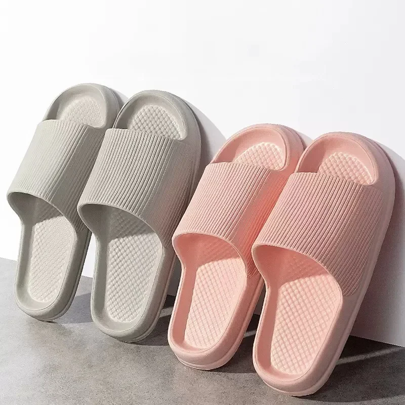 

Big Size 47 48 New Fashion Women's Slippers Men Light EVA Soft Shoes Home Bathroom Non-Slip Flip-Flops Summer Beach Sandals